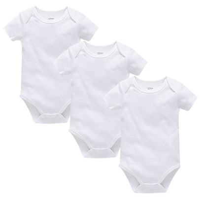 1/3Pcs Baby Boys Clothes 100%Cotton Solid Black Short Sleeve Blank Baby Bodysuits body bebe  Newborn Jumpsuit Plain 0-24 Months