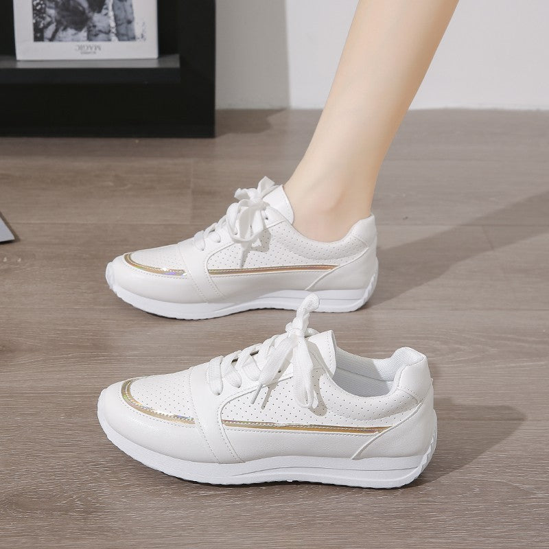 2025 Women's Mesh Sneakers Patchwork Lace Up Flat Shoes for Women Lightweight Female Shoes Classic Versatile Zapatillas De Mujer