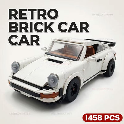 1458PCS Retro Car Building Blocks Set 2in1 Race Car Classic Car STEM Toy forTeens Adults Creative DIY Gift for  Christmas