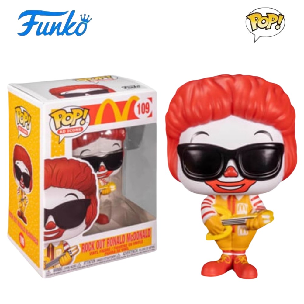 McDonald's Series Boneco de Ação Original Funko Pop Hambúrguer Batatas Fritas Speenee Grimace Brinquedos de Coleção Edição Limitada Presentes
