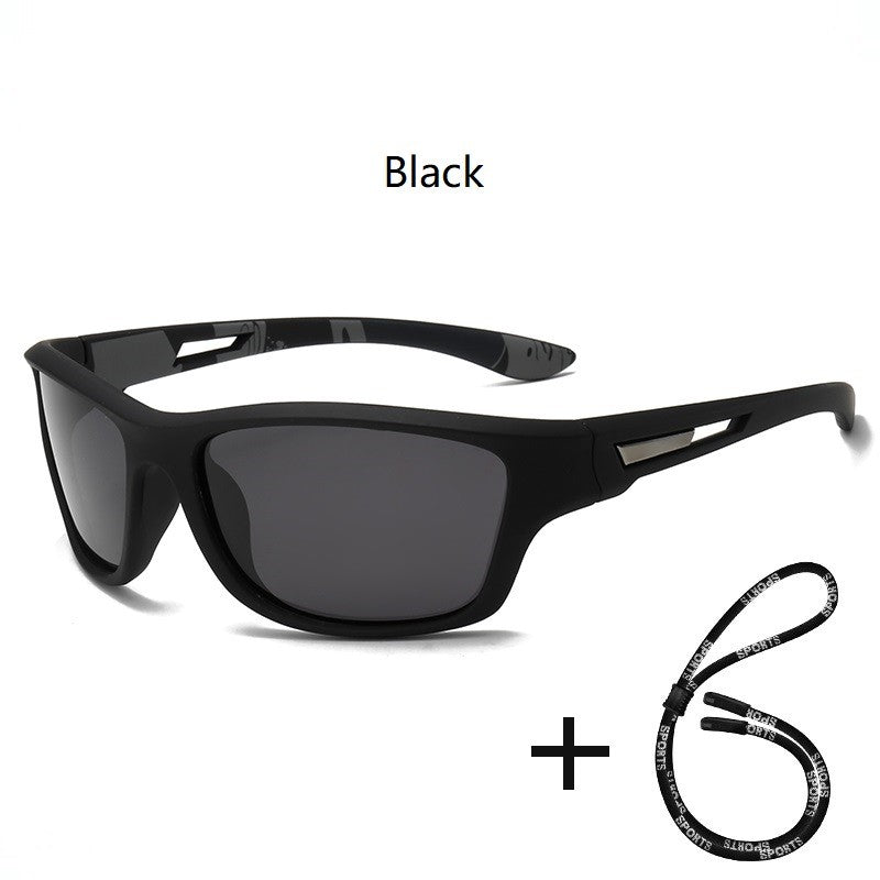 Fashion Polarized Sports Sunglasses With Chain Men Women Brand Designer Retro Sun Glasses Cycling Climbing Fishing UV400 Eyewear