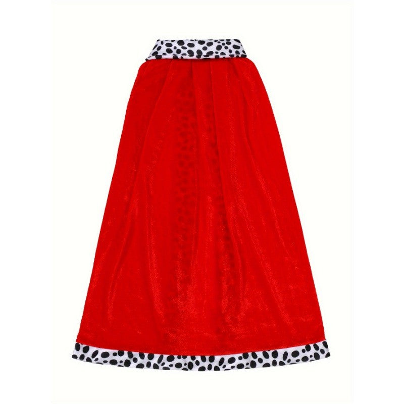 Boys King Cloak, Prince Cape and Crown Set for Boys, Medieval Festival Halloween Outfit Best Gifts for Children's House Party