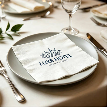 Hallowmas Custom Napkins Logo Personalized Photo Text Cocktail 3-Ply Paper Napkins for Wedding Bar Baby Shower Birthday Party