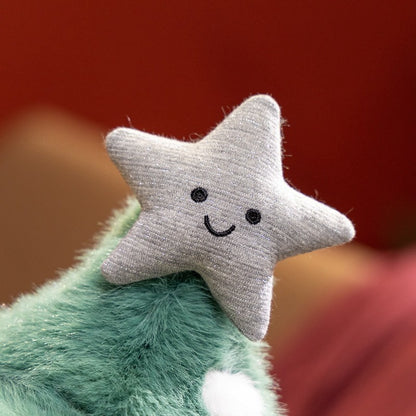 Cute Christmas Series Plush Toy Stuffed Soft Christmas Tree,Snow Globe, Apple Soft Doll Kids Christmas Gift Home Decoration