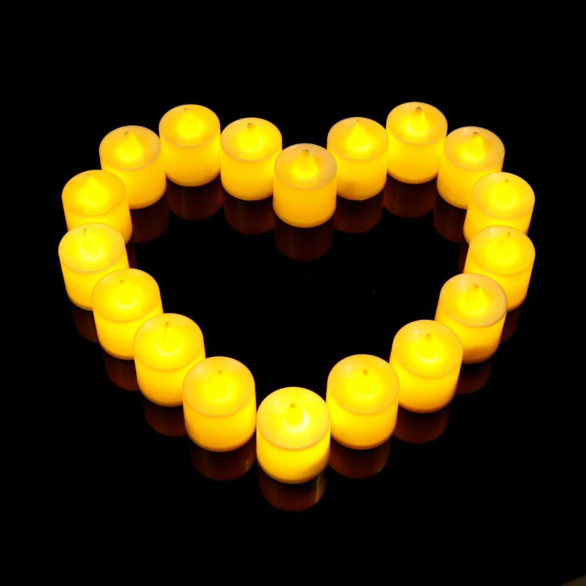 24/12PCS With Battery Flickering LED Candle Tealights Flameless Wedding Home Christmas Decor Candle Battery-powered Night Light