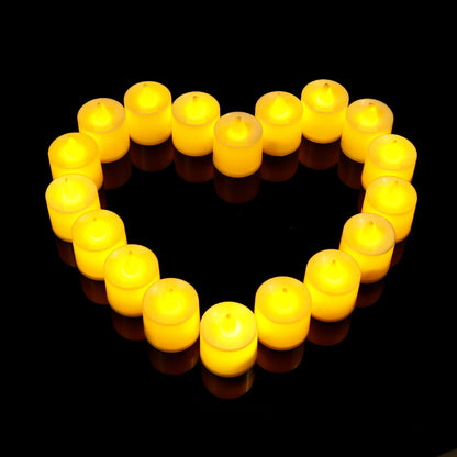 24/12PCS With Battery Flickering LED Candle Tealights Flameless Wedding Home Christmas Decor Candle Battery-powered Night Light