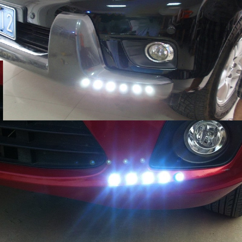 2-10 PCS 23mm 18mm Car Eagle Eye Light DRL LED Daytime Running Lights 12V Motorcycle COB Beads Backup Signal Lamps