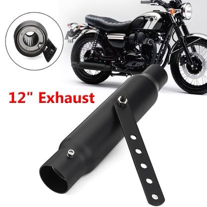Motorcycle Exhaust Muffler Retro Vintage Classic Electroplating Escap Moto for Cafe Racer Bobber Chopper Custom