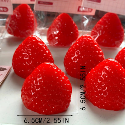 1Pc Squishy Big Strawberry Squeeze Toy Kids Soft Pinch Fruit Pop Fidget Toys Party Entertainment Games Halloween Christmas Gift