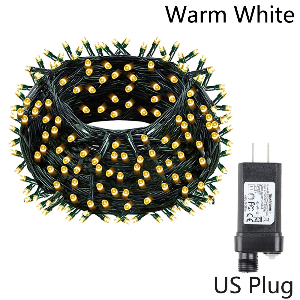 10M-100M 110V/220V Outdoor LED String Fairy Lights Christmas Lights For Garland Wedding Party Holiday Garden Lamp Holiday Decor