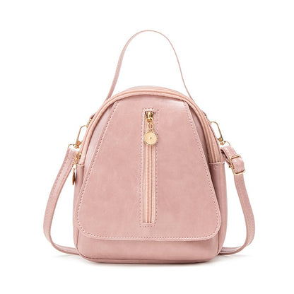 Fashion Women Mini Backpack Solid Color Soft Pu Small Backpacks Female Casual Outdoor Travel Rucksack School Baskpack for Girls