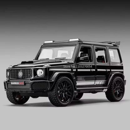 Miniatura de Carro de Brinquedo SL63 G800 na Escala 1:22, Veículos de Liga Fundida, Direção nas Rodas Dianteiras, Som, Luz, Fricção, Modelos para Presente Adulto
