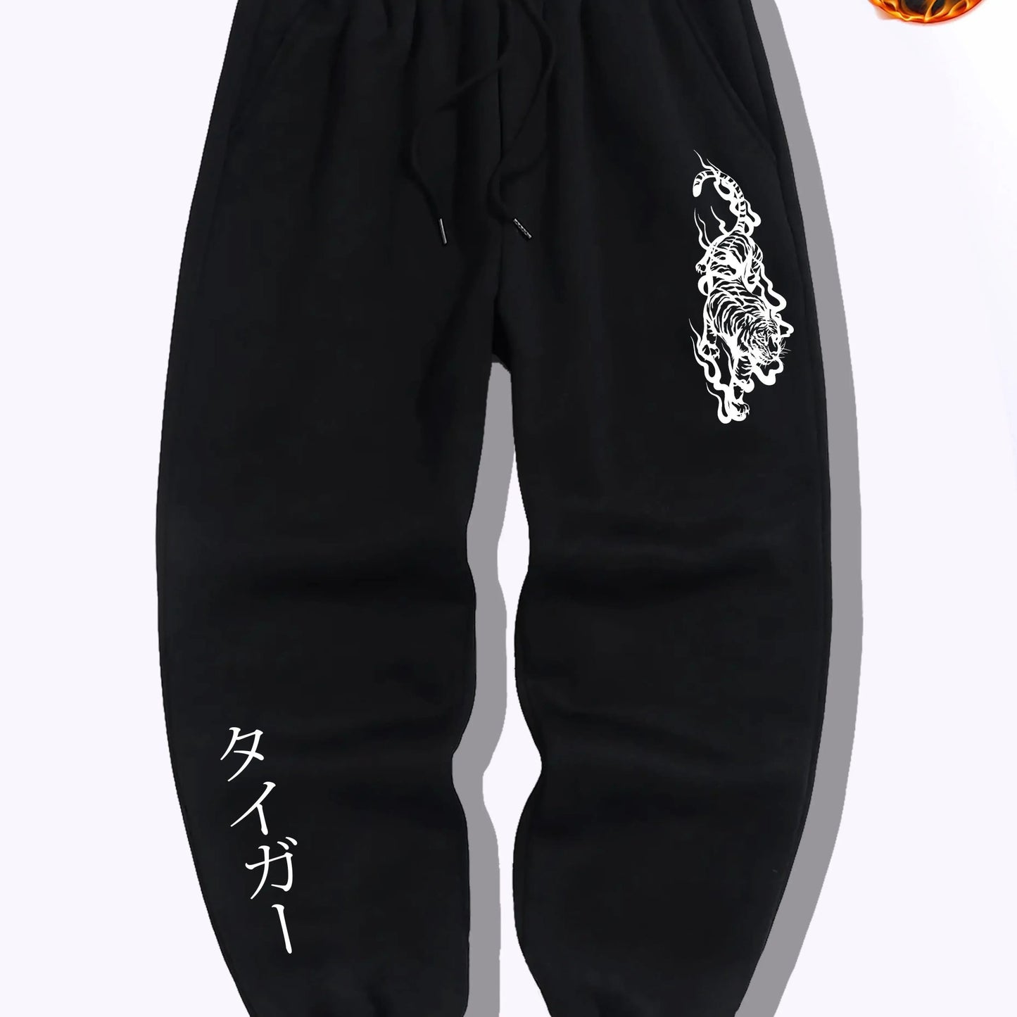 Harajuku hip-hop men's printed pants  Y2K Gothic casual leggings  sporty fashion  streetwear