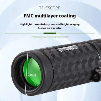 Monóculo 3000X25 Poderoso Portátil Prisma BAK4 Revestimento FMC Leve Mini Telescópio para Concertos Caça ao Ar Livre Acampamento