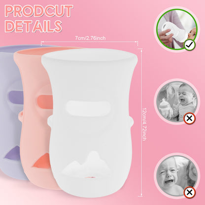 Silicone Sleeves Silicone Baby Bottle Cover Insulated Glass Bottle Compatible with AVENT Glass Natural Baby Bottle 4/8Oz