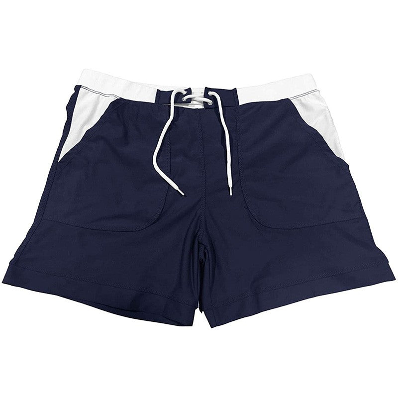 MAGCOMSEN Men's Swimwear Shorts Summer Quick Dry Swimming Trunks Surf Board Shorts Boxer Briefs Swimsuit Beach Sunbathing Shorts