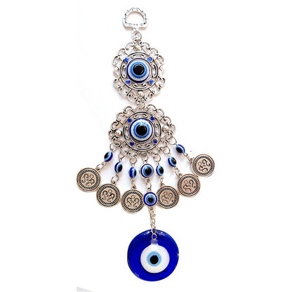 Pingente Criativo para Carro Elefante Liga Resina Vidro Lindo Olho Azul Amuleto da Sorte Decoração Ornamento Acessórios Automotivos