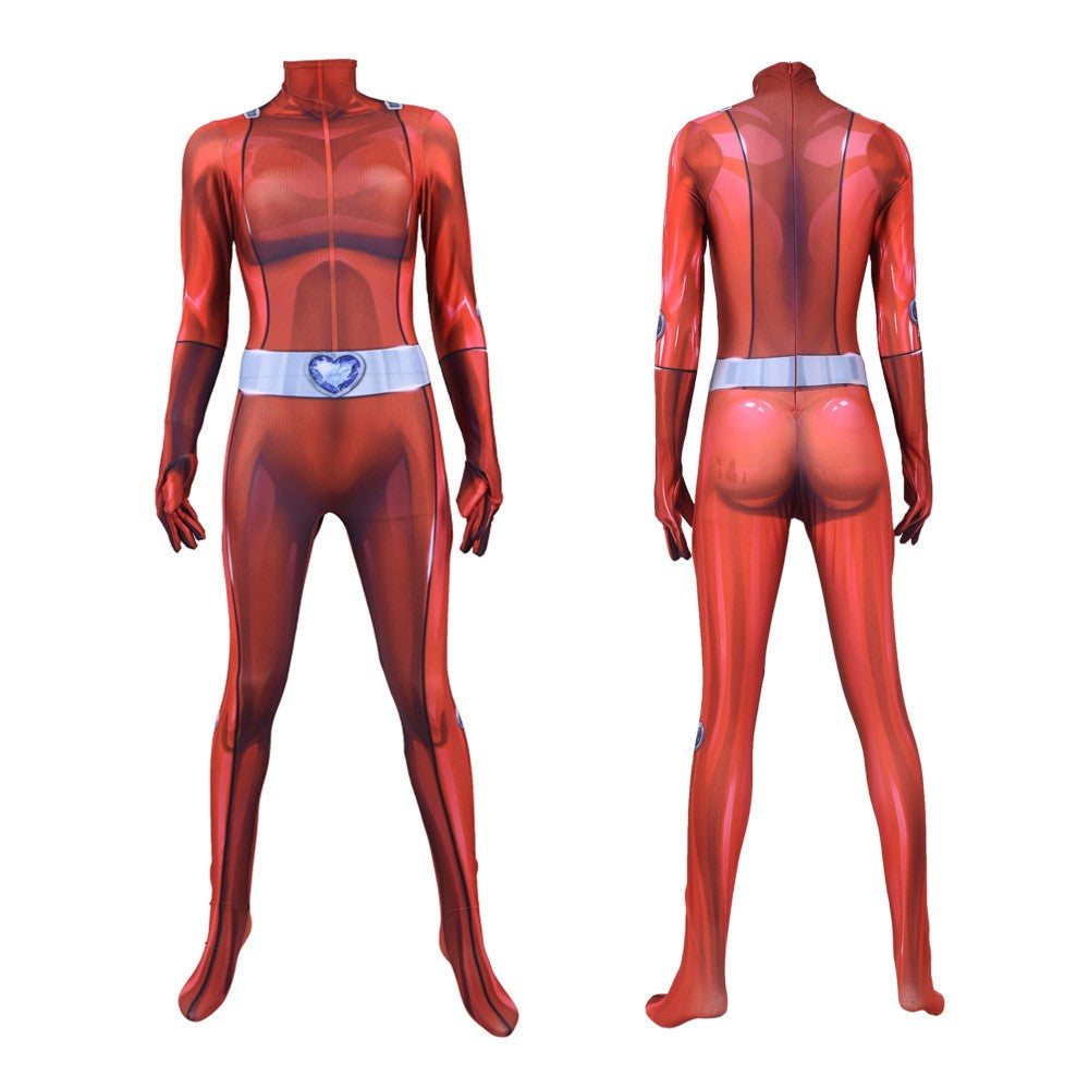 Totally Spies Cosplay Costume Sam Clover Alex Zentai Jumpsuits Mandy Britney Bodysuit Halloween Suit