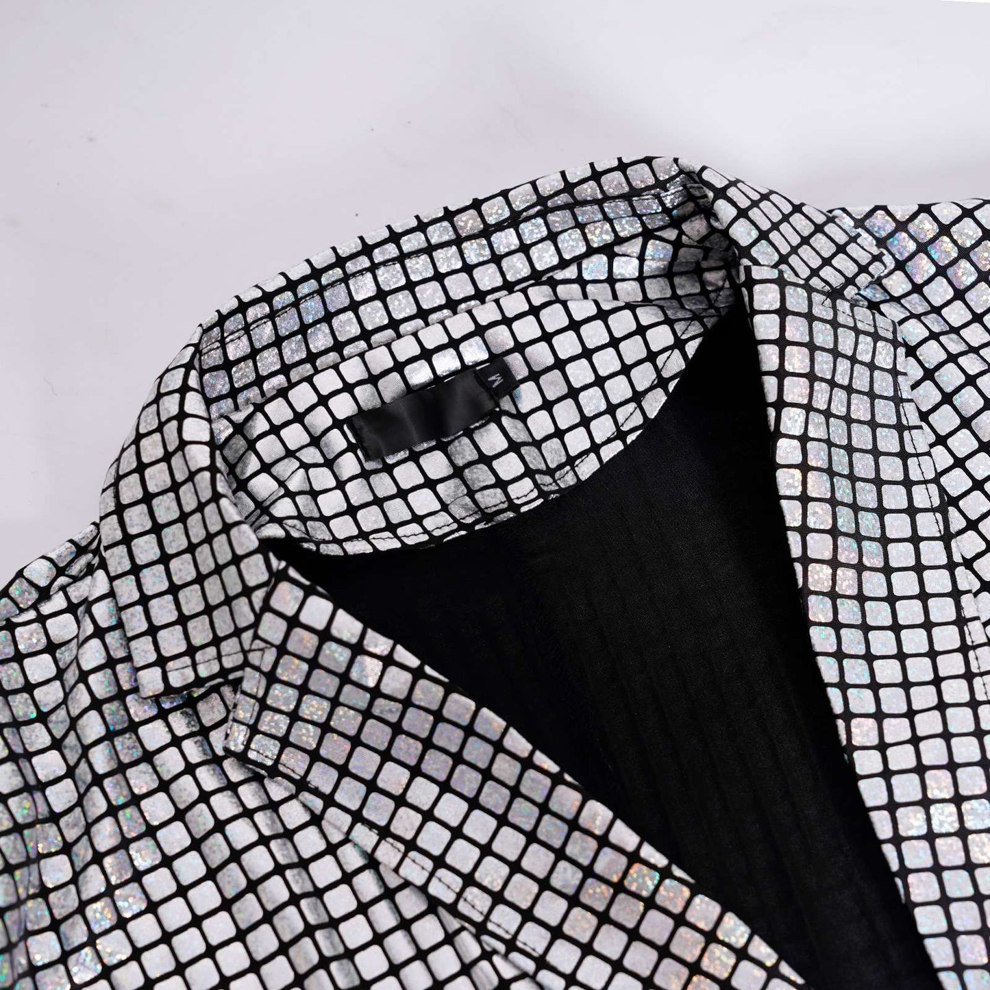 Men's New Cool Performance Set, Sequin Gold Stamping Business Casual Two-piece, One-row Two-button Slim-fit Blazer + Trousers