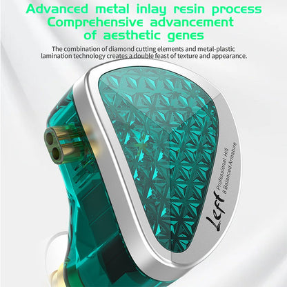 KZ AS16 Pro In Ear Wired Earphones 16BA Balanced Armature HIFI Bass Monitor Headphones Noise Cancelling Earbuds Sport Headset