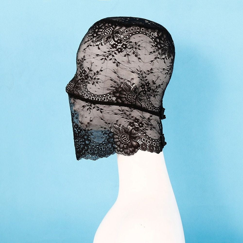 Sexy Lace Head Cover Full Face Halloween Eye Mask Cosplay Festival Party Mask Adult