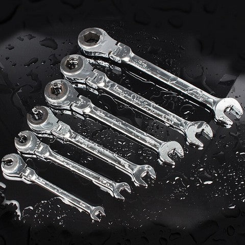 1PC Tubing Ratchet Wrench Ratchet Combination Metric Wrench Set Hand Tools Torque Gear Socket Nut Tools a Set of Key