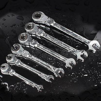 1PC Tubing Ratchet Wrench Ratchet Combination Metric Wrench Set Hand Tools Torque Gear Socket Nut Tools a Set of Key