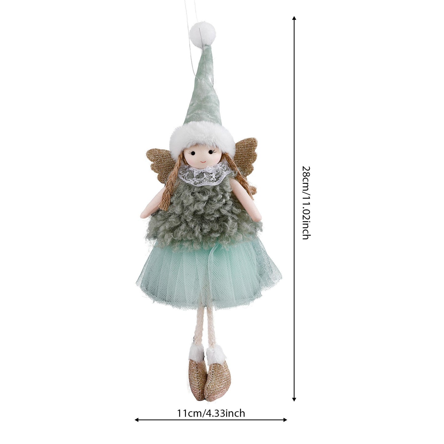 2024 New Year Gift Cute Christmas Angel Doll Xmas Tree Ornament Noel Deco Christmas Decoration for Home Natal Navidad 2023 Decor