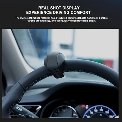 360° Smooth Rotation Easy-Grip Silicone Steering Wheel Knob with One-Hand Operation, Built-in Metal Bearing & Non-Slip Grip