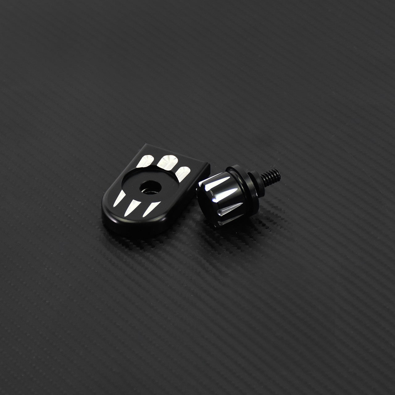 Universal Motorcycle Rear Fender Seat Bolt Screw Nut Tab Kit Mount Knob Cover For Harley Dyna Sportster XL Touring FLHR Softail