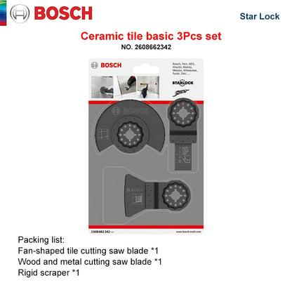 Lâmina de serra oscilante Bosch Starlock, conjunto de acessórios de lâminas de ferramentas multiuso oscilantes para ferramentas elétricas renovadoras da série Bosch Gop