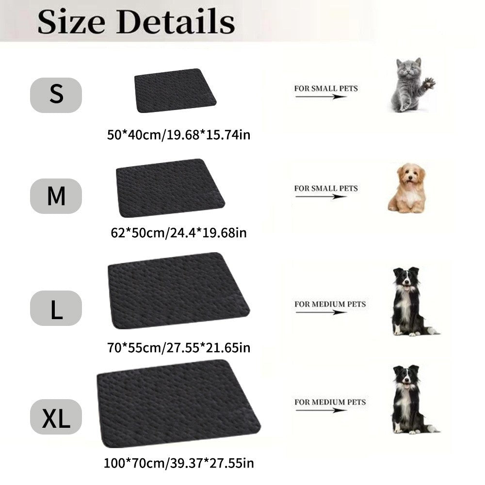1 Tapete de Verão para Pets, Tapete Gelado para Pets, Tapete para Cães, Colchonete para Cama de Cães, Tapete Impermeável para Pets, Tapete de Resfriamento para Gatos, Suprimentos para Pets