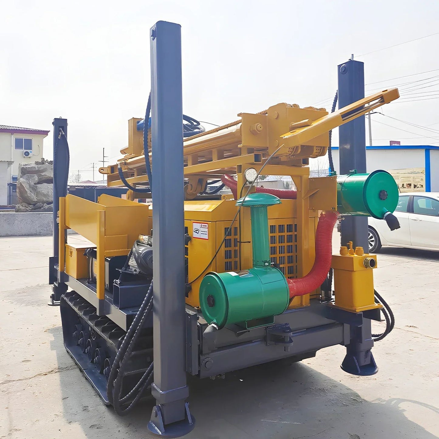 Perfuratriz Rotativa de Poço Artesiano a Diesel YUGONG com Profundidade de 600m - Ideal para Projetos de Água Industriais e Agrícolas