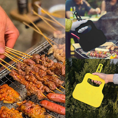 1PC Plastic Heat Resistant Barbecue Fan Handheld Manual Grill Convenient Fan Hand Crank Blower For Outdoor Camping