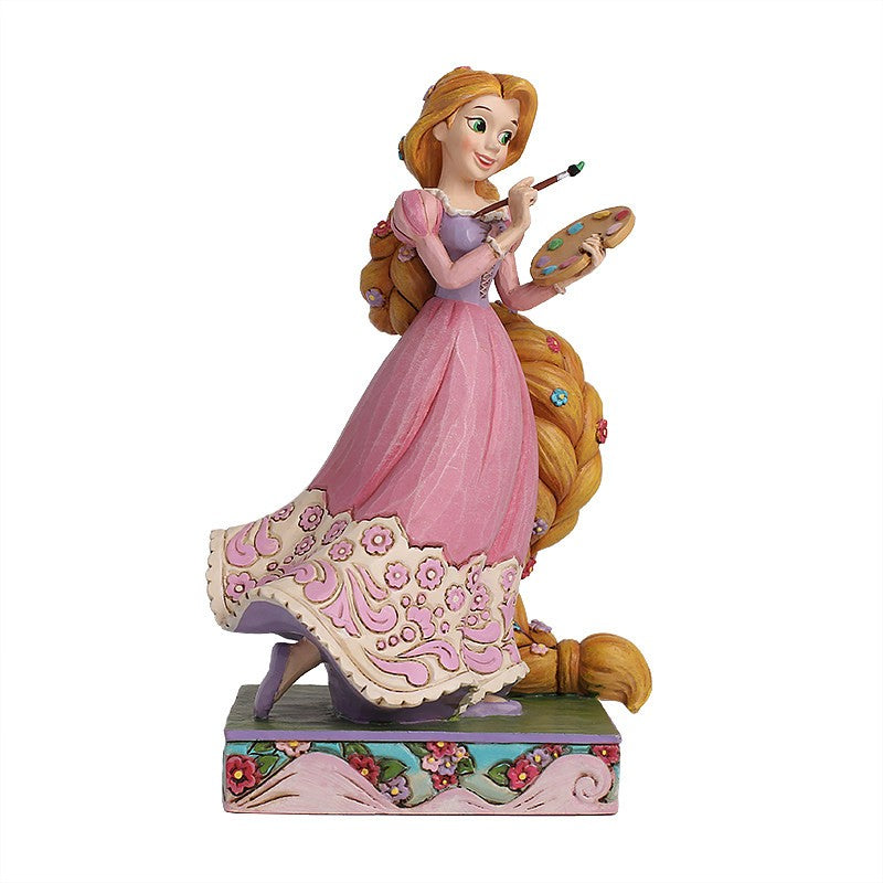 Novos produtos em estoque: Pinturas de personagens de desenho animado, Estatuetas de princesas de cabelo comprido, Brinquedos de estatuetas, Presentes surpresa de aniversário para meninas