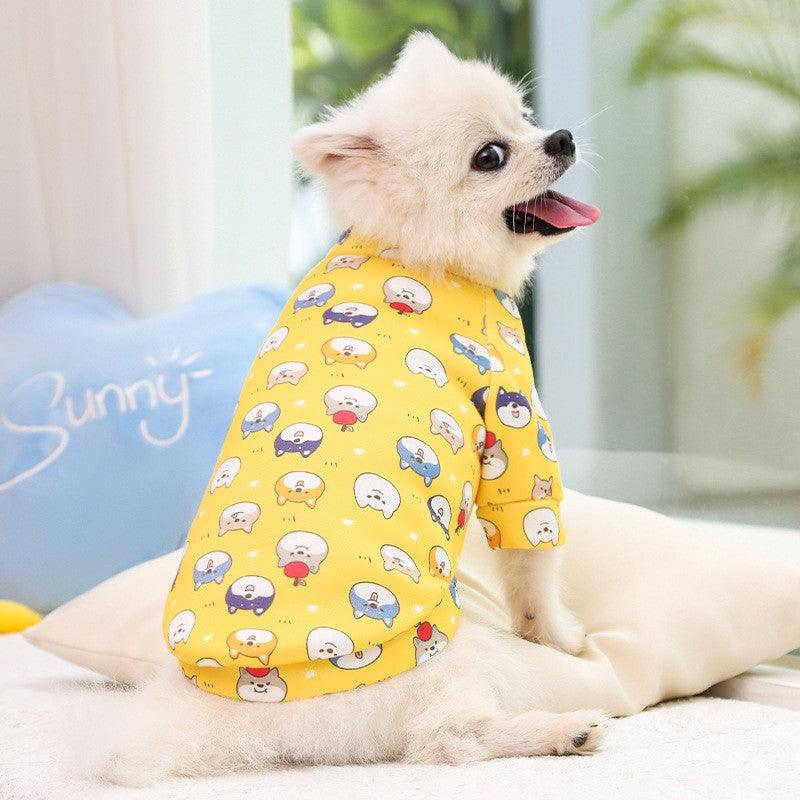 Casaco com capuz para cães pequenos, roupas quentes de inverno para animais de estimação para Bulldog Chihuahua Shih Tzu Moletom para Cães e Gatos