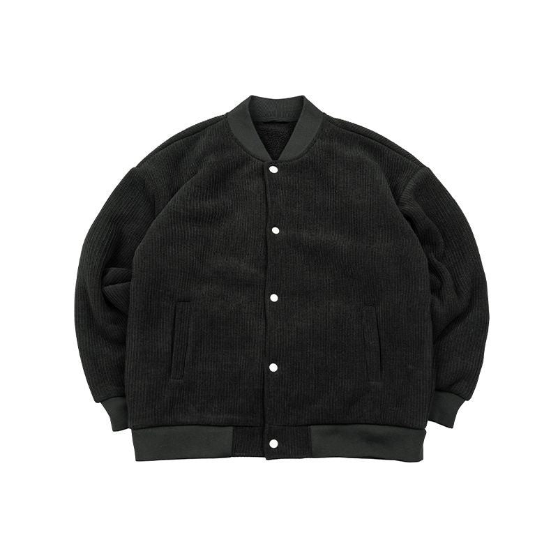 Oversize 300lb Men's Spring Fashion Baseball Jacket Vintage Loose Fit Pilot Coat Outerwear