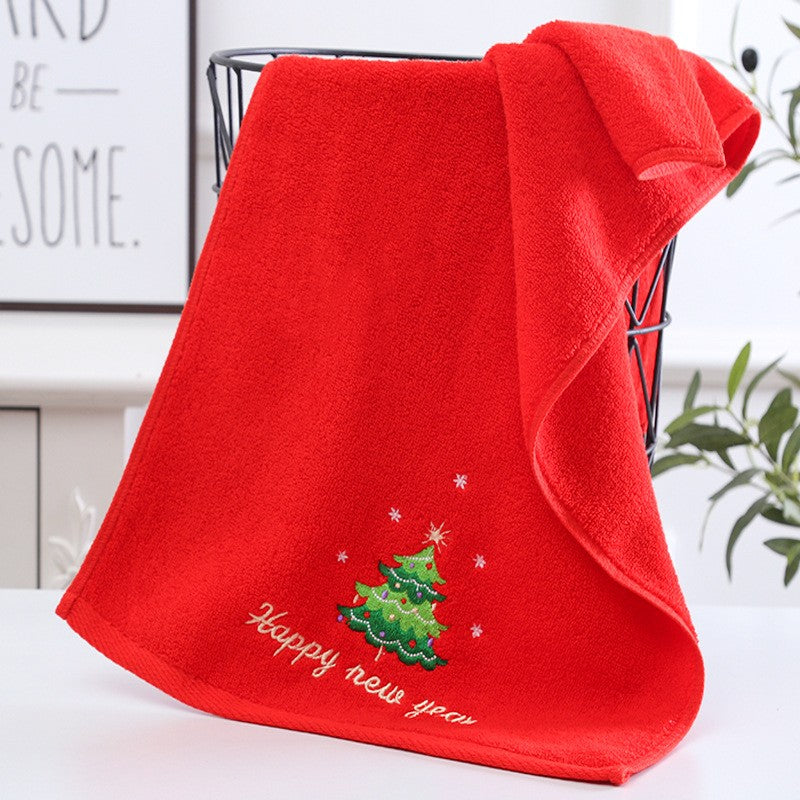 Christmas Towels and Bath Towels, Christmas Red Towel and Bath Towel Set, Merry Christmas Bathroom Supplies, Christmas Gifts