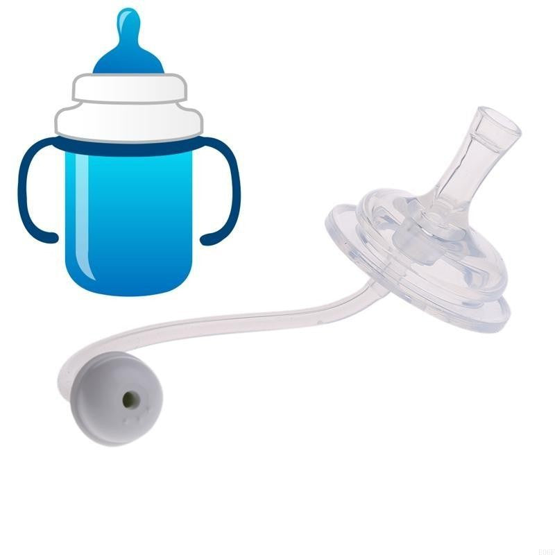 E06F Baby Bottle Straw Cup Straw Accessories Replacement Wide Mouth Silicone