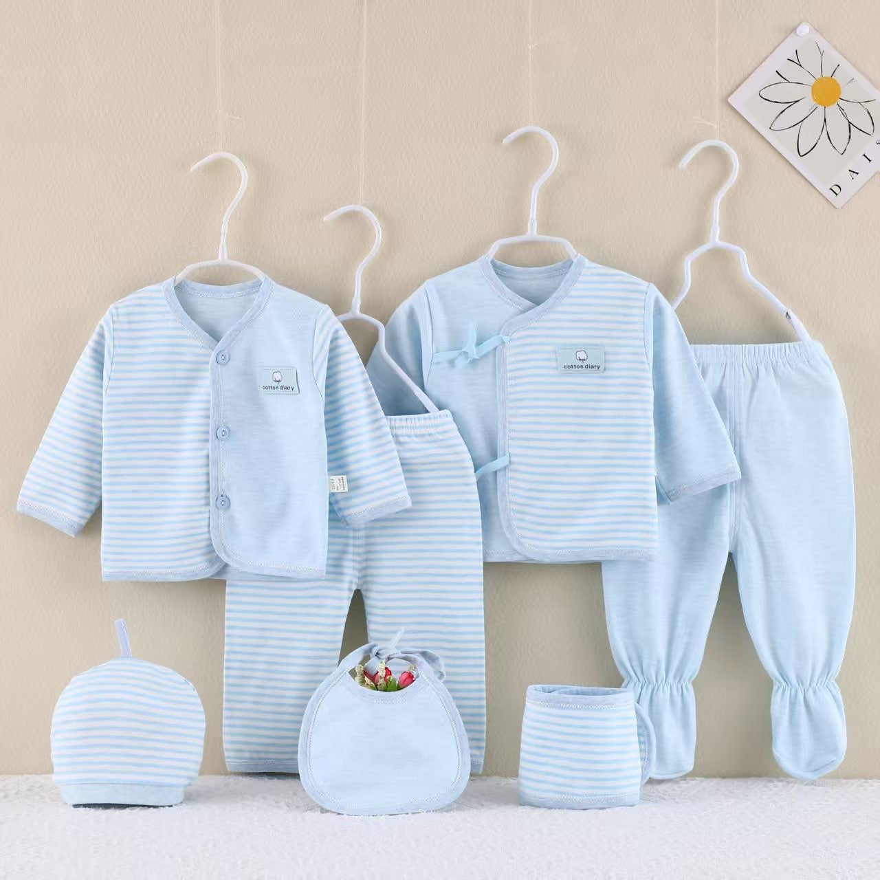 18 Piece/lot Newborn Baby Girl Clothes Set 100% Cotton Infant Baby Girl Set Soft Autumn Boys Clothing Baby Gift Without Box