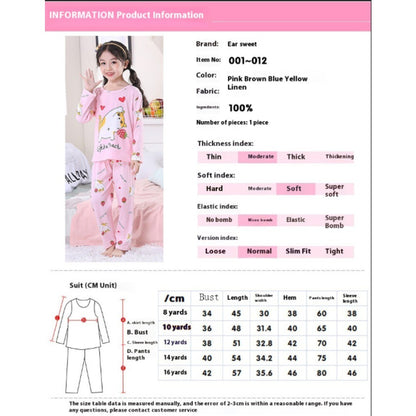 Anime Cinnamoroll Children Pajama Sets Soft Round Neck Comfortable Kids Pajama Suit Causal Loose Breathable Boys Girls Nightwear