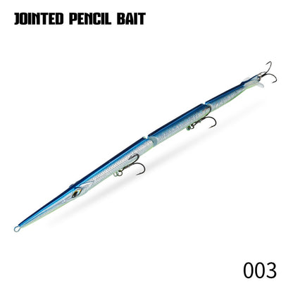 Isca Artificial Hunthouse Articulada Lápis 3 Seções 255mm/30.6g Agulha Sinking Swimbait para Anchova Robalo Material de Pesca