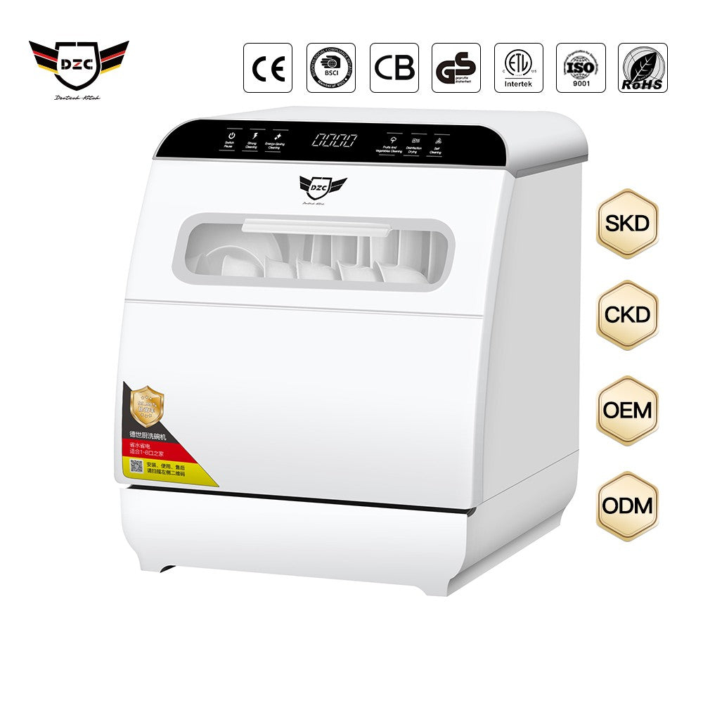 New Model 8 Sets Household Automatic Home Dish Washer Portable Smart Dishwasher for Kitchen OEM Q8
