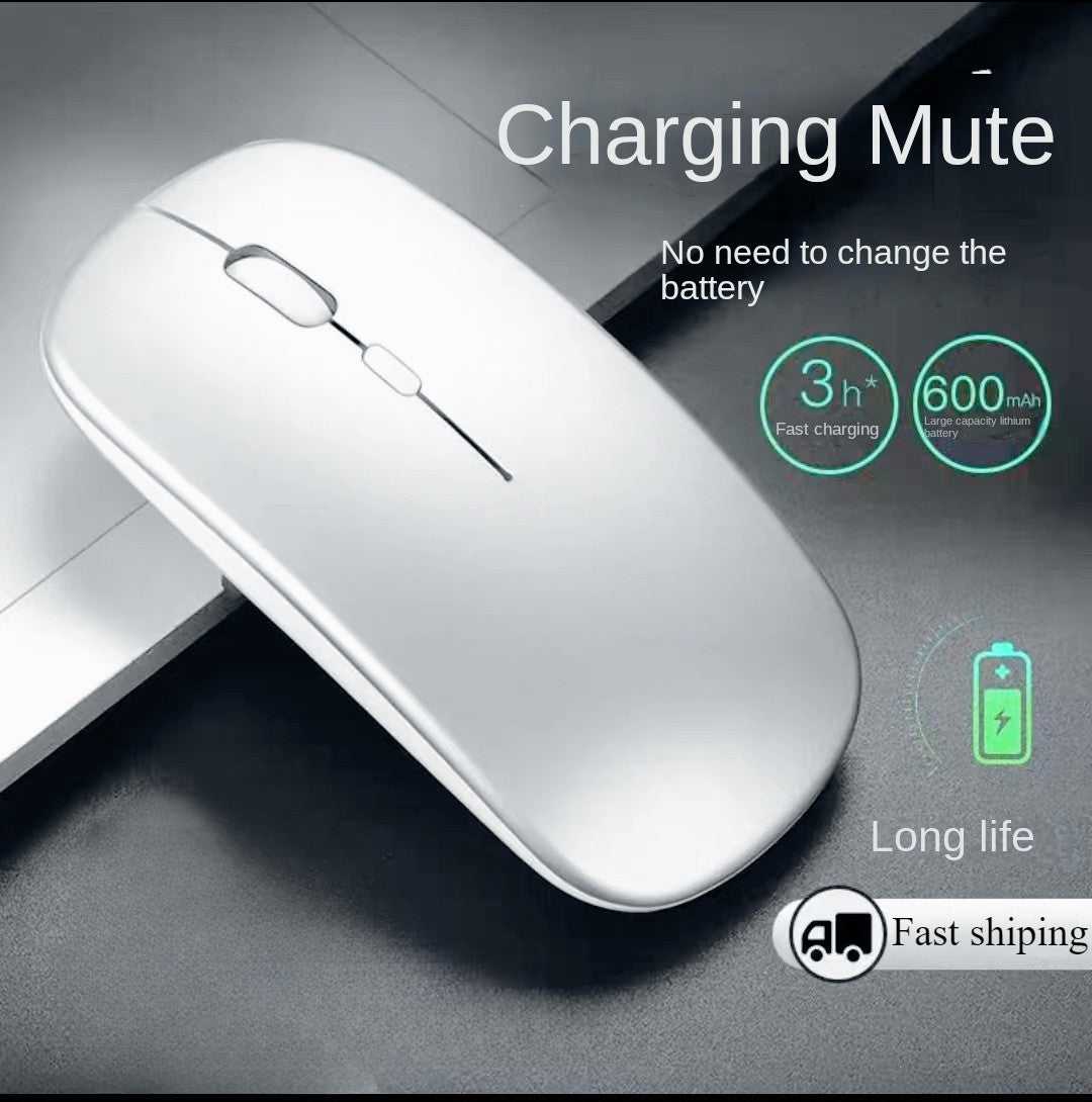 Mouse sem fio para notebook PC Bluetooth recarregável mouses de computador silenciosos mouse USB ergonômico para jogos para Xiaomi Pad