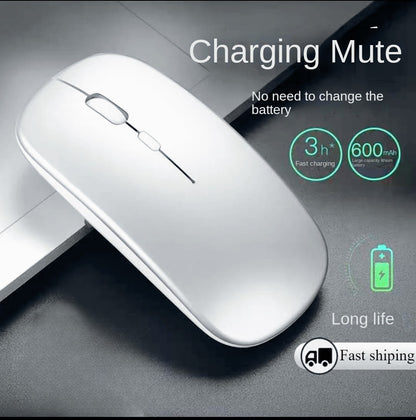 Mouse sem fio para notebook PC Bluetooth recarregável mouses de computador silenciosos mouse USB ergonômico para jogos para Xiaomi Pad