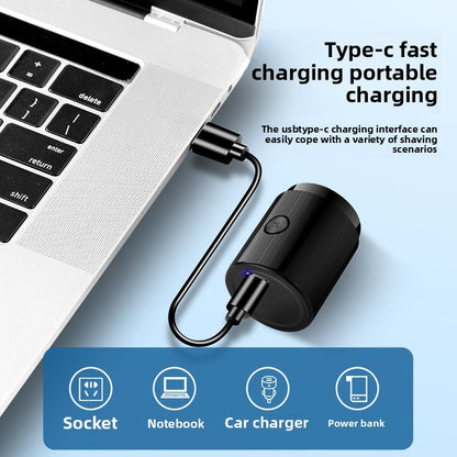 Men's shaver USB charging wireless stainless steel blade ultra long standby portable shaver waterproof travel shaver