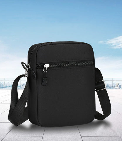 Simple Casual Mini Crossbody Bag Men's Nylon Small Shoulder Bag For Men Oxford Messenger Phone Side Sling Bag Husband Chest Pack