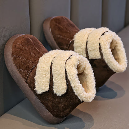 Thick Warm Plush Boots For Children 2025 New Designers Teenager Kid's Padded Boots Outdoor Hiking Boy's Girl's Snow Boots