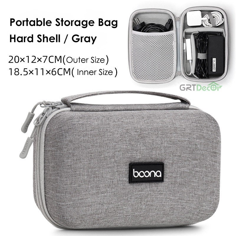 Hot Sale Waterproof Hard Shell Digital Gadgets Storage Bag Travel Organizer for Electronics Accessories HDD Earphone Storage Box