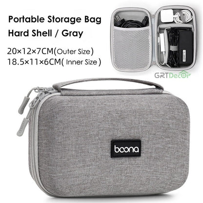 Hot Sale Waterproof Hard Shell Digital Gadgets Storage Bag Travel Organizer for Electronics Accessories HDD Earphone Storage Box